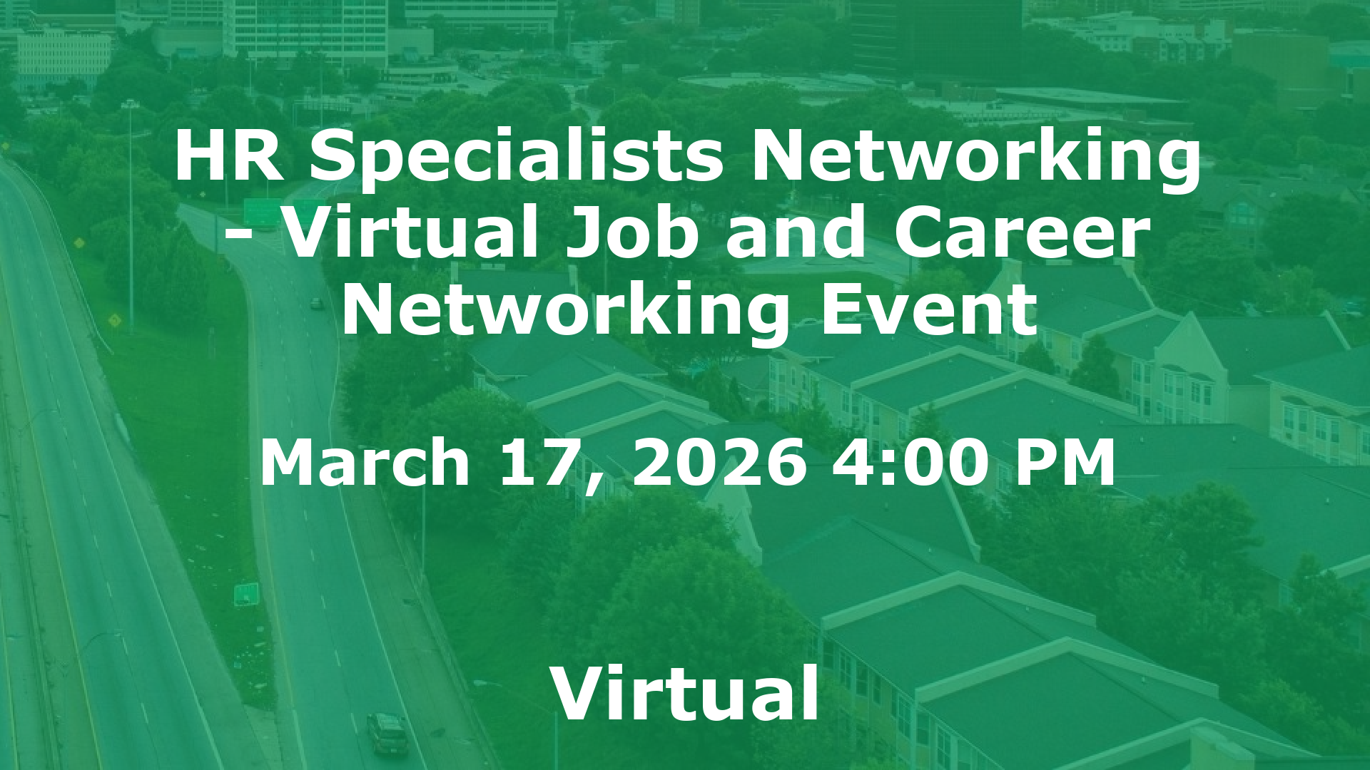 HR Specialists Networking - Virtual Job and Career Networking Event event image